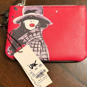 Red Graphic Clutch by Sak